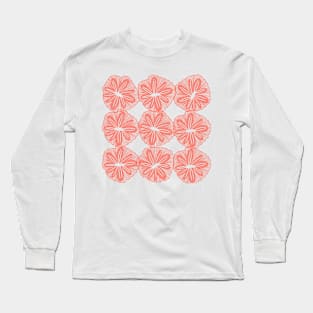 Coral and turquoise sea anemones Long Sleeve T-Shirt